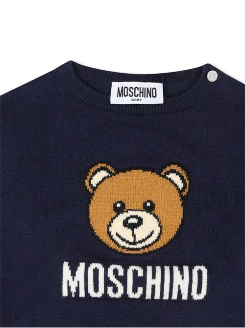 sweater girl blue MOSCHINO KIDS | MYW00JLHE43/40016